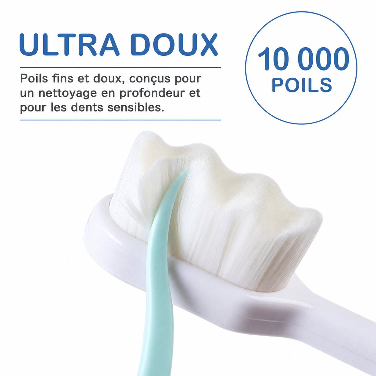 Brosse Ultra-Douce 10 000 Poils | 1 Achetée = 1 Offerte