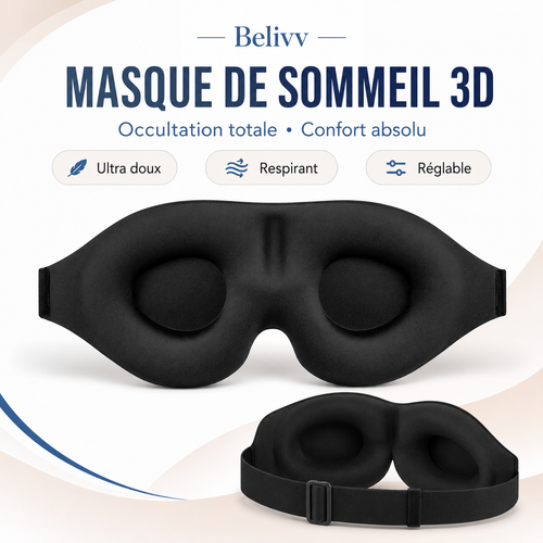 Blastaa™ — Masque de Sommeil Nuit Profonde | Brosse Auraa™ Offerte
