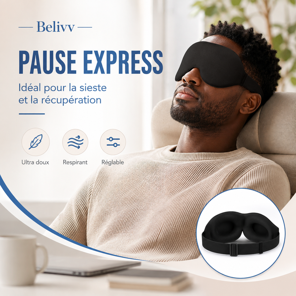 Blastaa™ — Masque de Sommeil Nuit Profonde | Brosse Auraa™ Offerte
