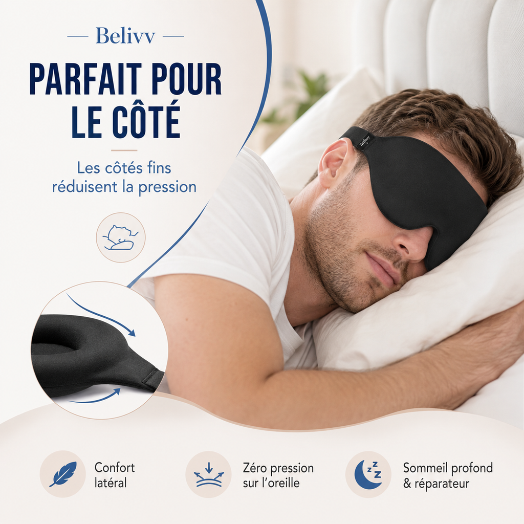 Blastaa™ — Masque de Sommeil Nuit Profonde | Brosse Auraa™ Offerte